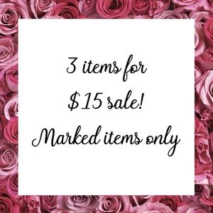 ✨3 Items for $15 sale!✨